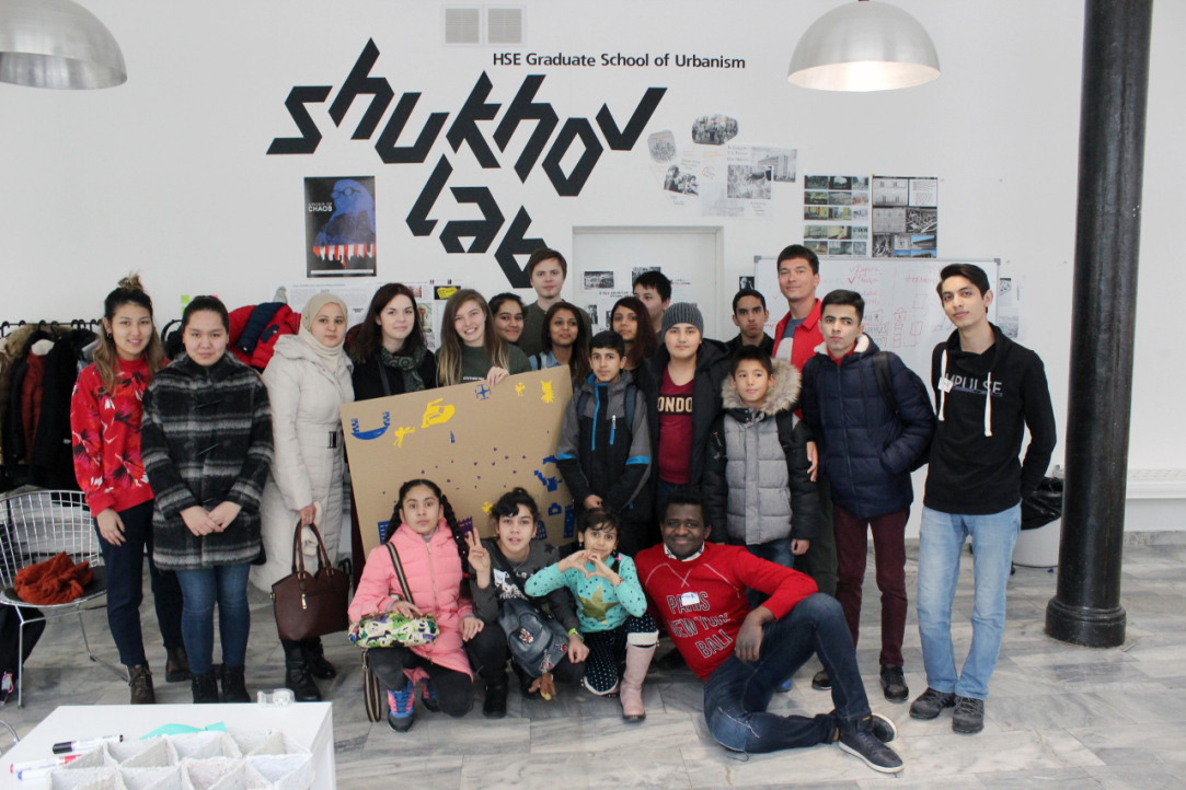 Digital fabrication workshop for refugee children