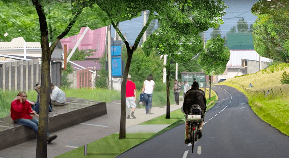 Synthesizing future streetscapes